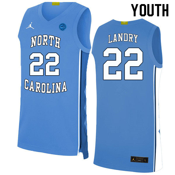 Youth #22 Rob Landry North Carolina Tar Heels College Basketball Jerseys Stitched Sale-Carolina Blue - Click Image to Close